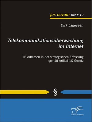 cover image of Telekommunikationsüberwachung im Internet
